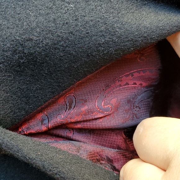 Anne Klein Tailored Classic Black 100% Wool Coat Mid Length Size 4 - Picture 7 of 16